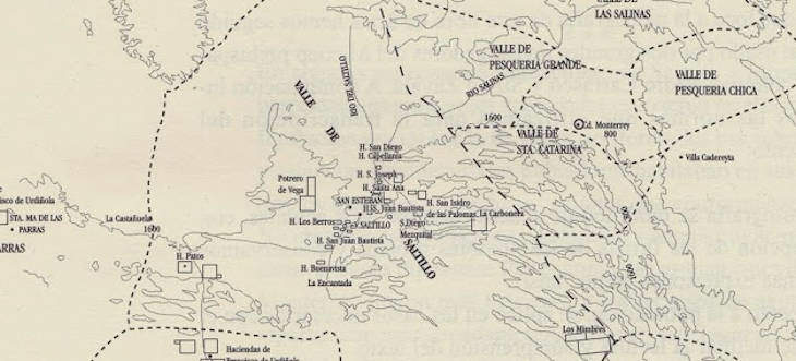 Jurisdictions for Northeastern New Spain