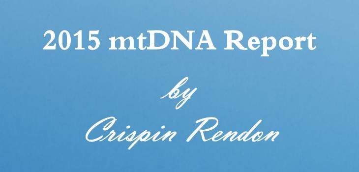 2015 mtDNA Report