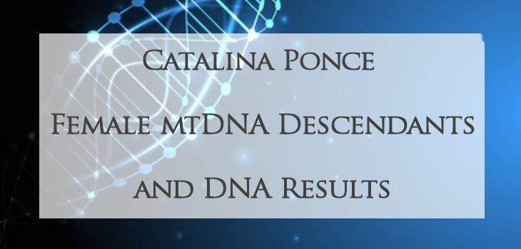 mtDNA of Catalina Ponce