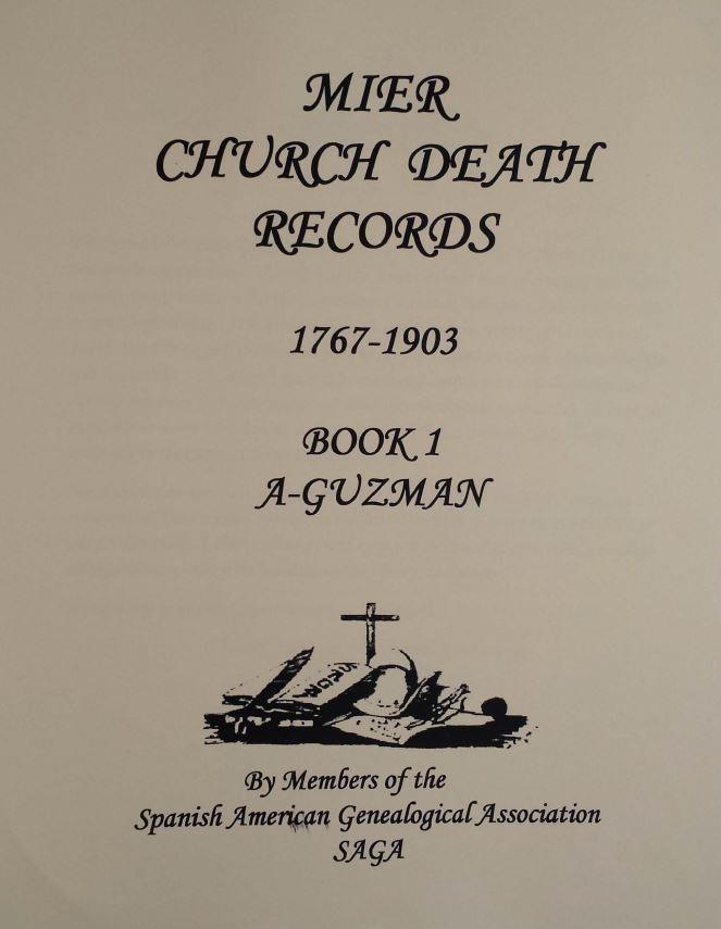 Mier Church Death Records