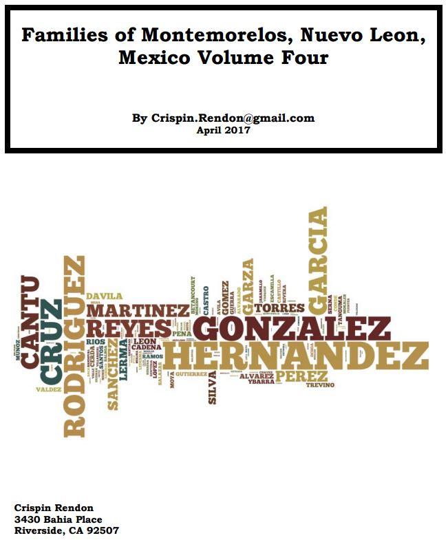 Families of Montemorelos, Nuevo Leon, Mexico Volume Four