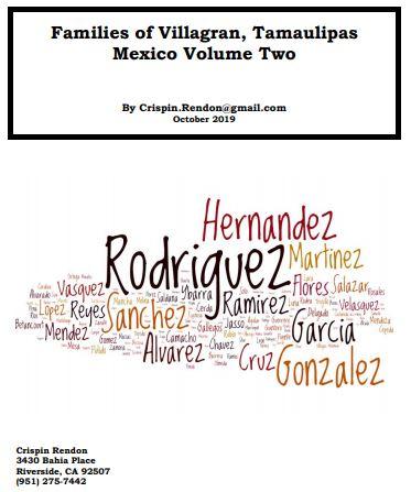 Families of Villagran, Tamaulipas, Mexico Volume Two