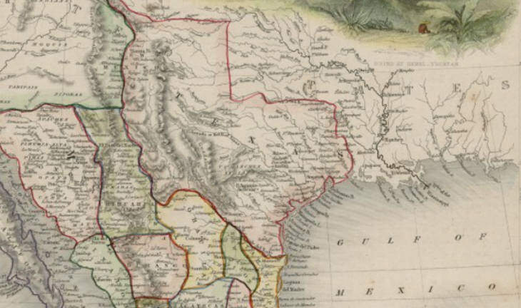 Old Map of Texas