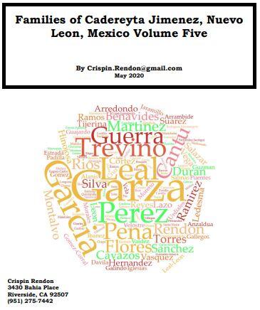 Families of Cadereyta Jimenez, Nuevo Leon, Mexico Volume Five