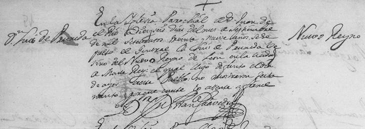 Luis Garcia de Pruneda Death Record