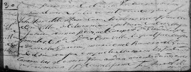 1816 Death Record of Maria Guadalupe Gonzalez