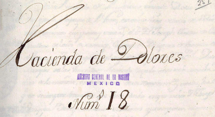 1757 General Visit of Hacienda de Dolores