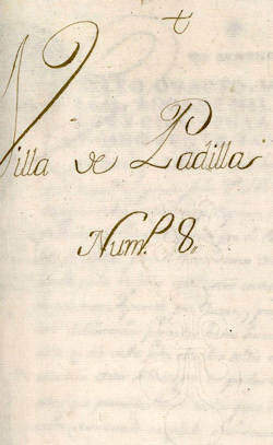 1757 General Visit of Villa de Padilla