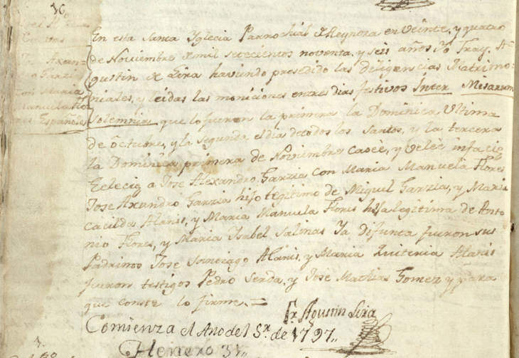 1796 Marriage of Jose Alejandro Garcia and Maria Manuela Flores, Reynosa Img 59