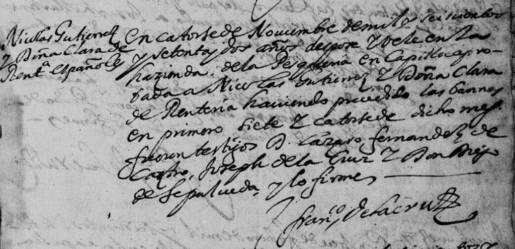 Nicolas Gutierrez and Clara de Renteria