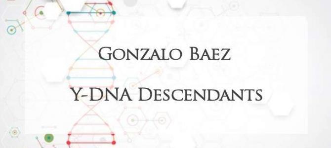 YDNA of Gonzalo Baez YDNA of Gonzalo Baez
