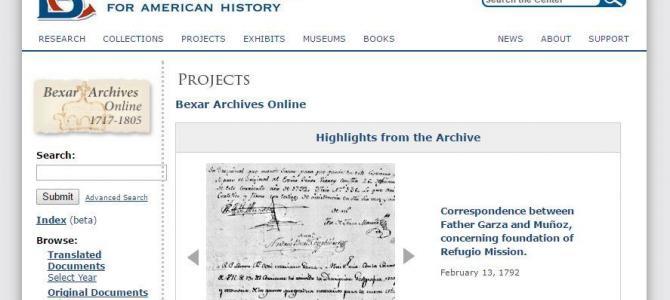 Bexar Archives Online 1717 – 1805 Bexar Archives Online 1717 – 1805
