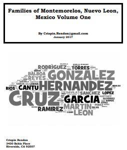 Families of Montemorelos, Nuevo Leon, Mexico Volume One