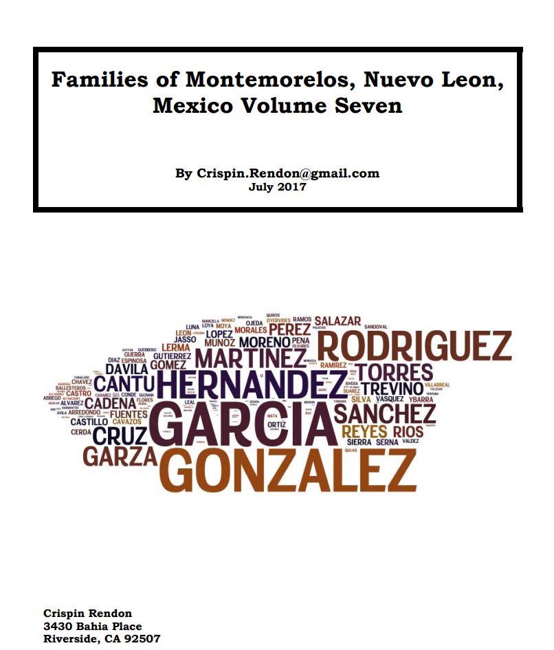 Families of Montemorelos, Nuevo Leon, Mexico Volume Seven