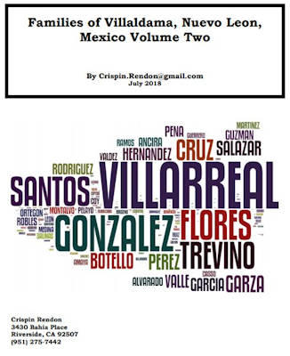 Families of Villaldama, Nuevo Leon, Mexico Volume Two