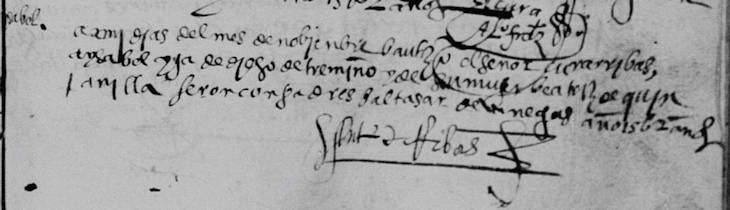1562 Baptism of Isabel de Quintanilla