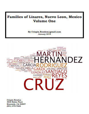 Families of Linares, Nuevo Leon, Mexico Volume One