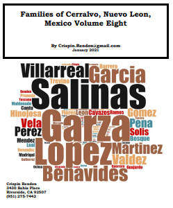 Families of Cerralvo, Nuevo Leon, Mexico Volume Eight