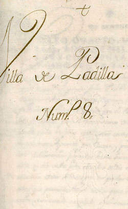 1757 General Visit of Villa de Padilla 1757 General Visit of Villa de Padilla