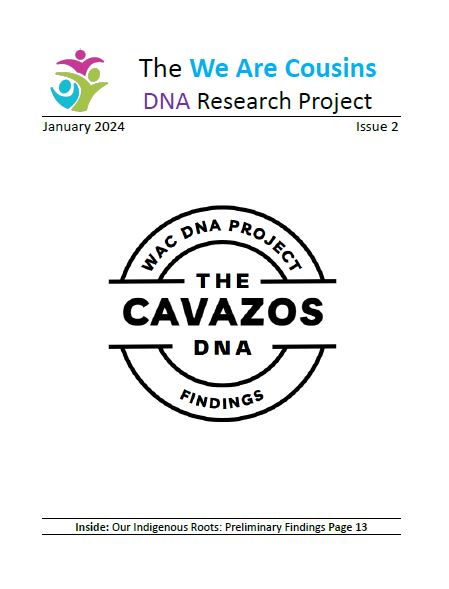 The We Are Cousins DNA Research Project Report Issue 2 cover The We Are Cousins DNA Research Project Report Issue 2
